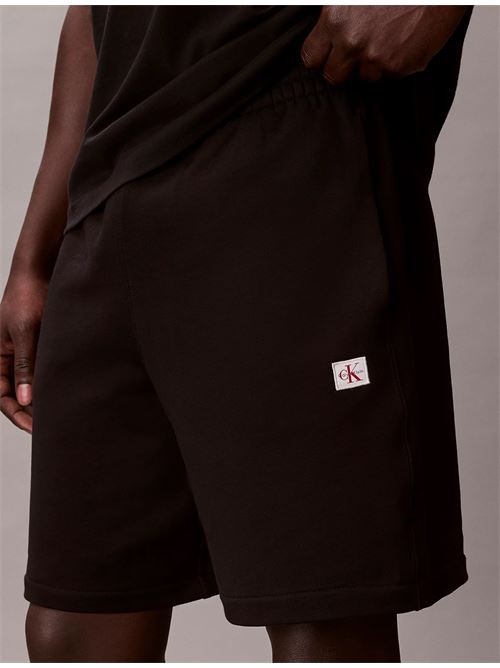 eu 350 terry badge short CALVIN KLEIN JEANS | LV04RF282GUB1